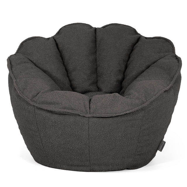 Sedia Pouf Sacco Natalia Sacco - Bouclé Grafite_01