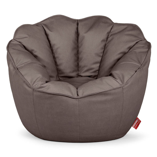 Sedia Pouf Sacco Natalia Sacco - Pelle Vegana Cioccolato 01