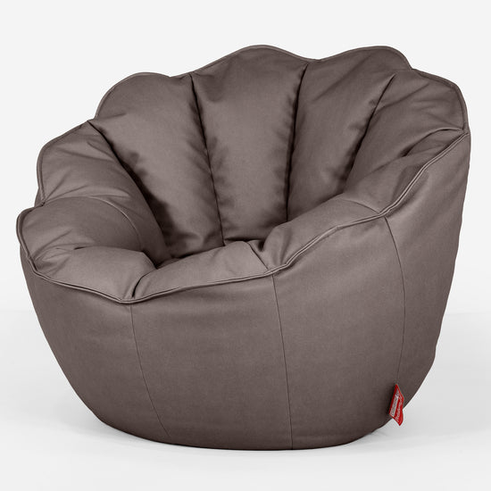Sedia Pouf Sacco Natalia Sacco - Pelle Vegana Cioccolato 02