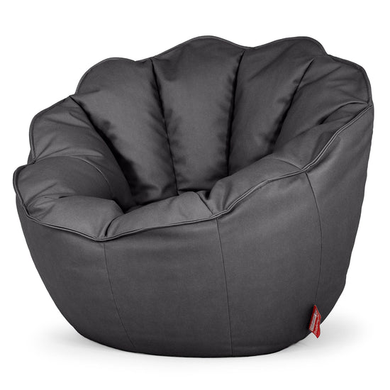 Sedia Pouf Sacco Natalia Sacco - Pelle Vegana Nero 02