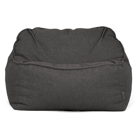 Sedia Pouf Sacco Sloucher - Bouclé Grafite_01