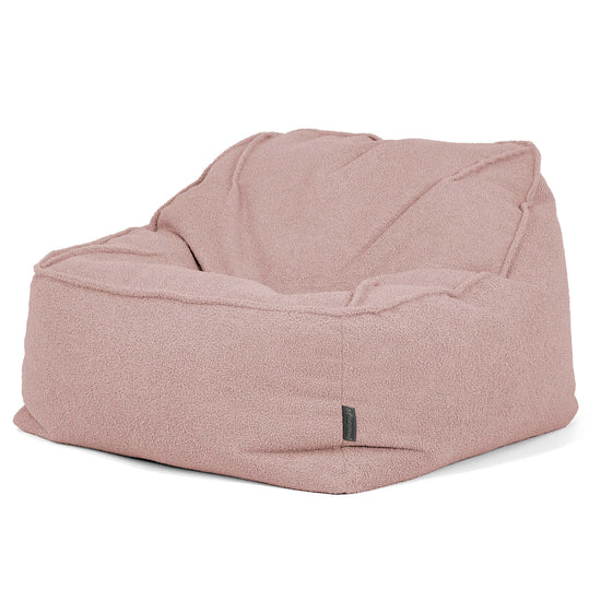 Sedia Pouf Sacco Sloucher - Bouclé Rosa_03