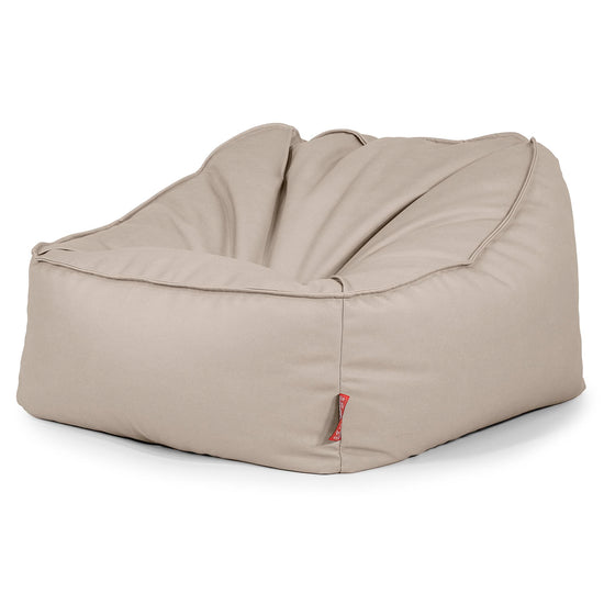 Sedia Pouf Sacco Sloucher - Pelle Vegana Avorio 03