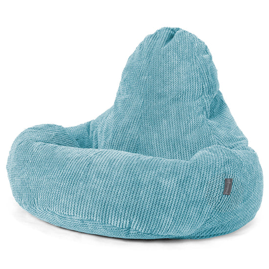 Poltrona a Sacco da Gioco Ultra Lux - Pompon Egeo Blu Blue 01