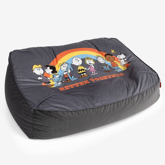 Snoopy Pouf Divano Sloucher - Arcobaleno 01
