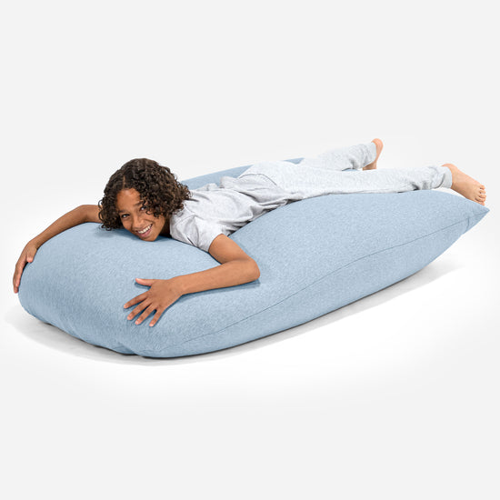 Poltrona a Sacco Grande XL - Cotone Elasticizzato Bebè Blu 04