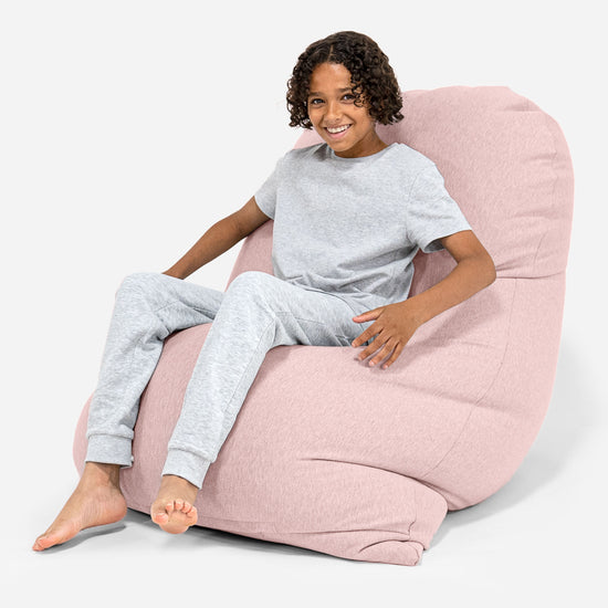 Poltrona a Sacco Grande XL - Cotone Elasticizzato Bebè rosa 03