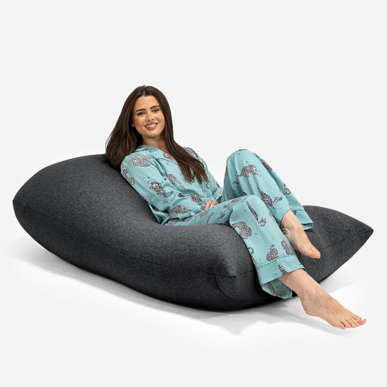 Poltrona a Sacco Grande XL - Cotone Elasticizzato Grafite 01