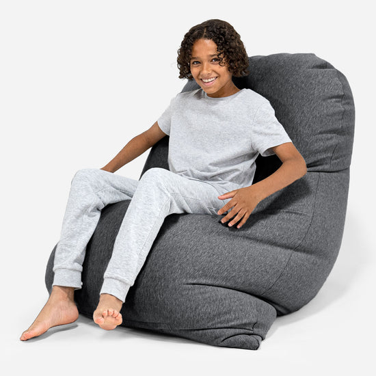 Poltrona a Sacco Grande XL - Cotone Elasticizzato Grafite 03