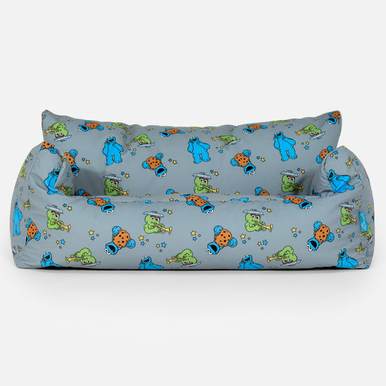 Divano a Sacco per Bambini 1-5 anni - Cookie Monster & Oscar The Grouch 01