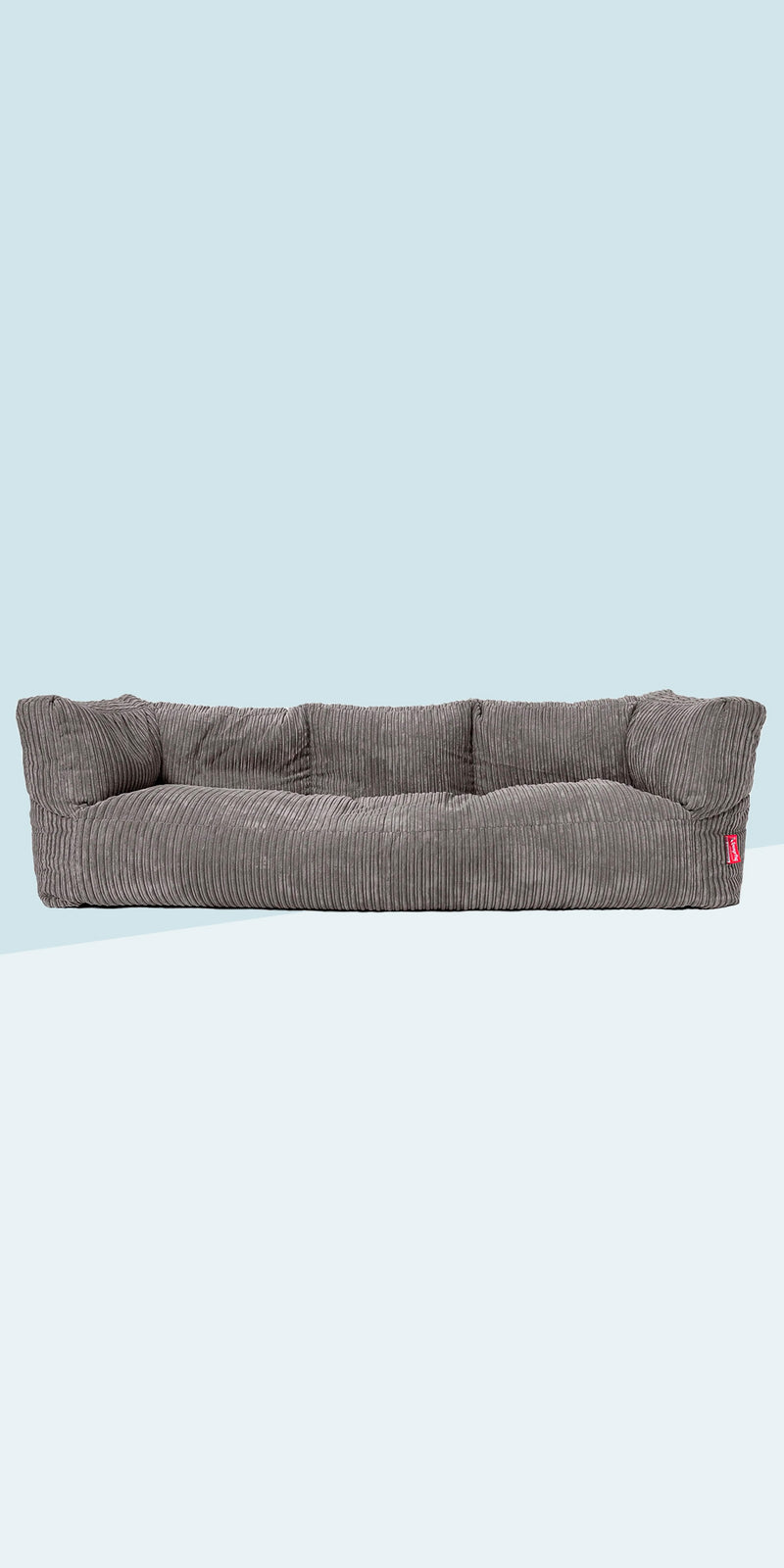 Beliani - Pouf Poggiapiedi In Tessuto Blu 50 X 35 Cm Conrad