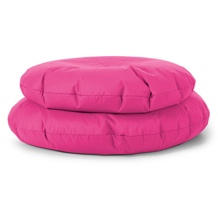 Flexforma Pouf Sacco Rotondo da Pavimento per Bambini 2-14 anni - Facile da Pulire Rosa 03