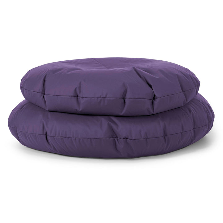 Flexforma Pouf Sacco Rotondo da Pavimento per Bambini 2-14 anni - Facile da Pulire Viola 03