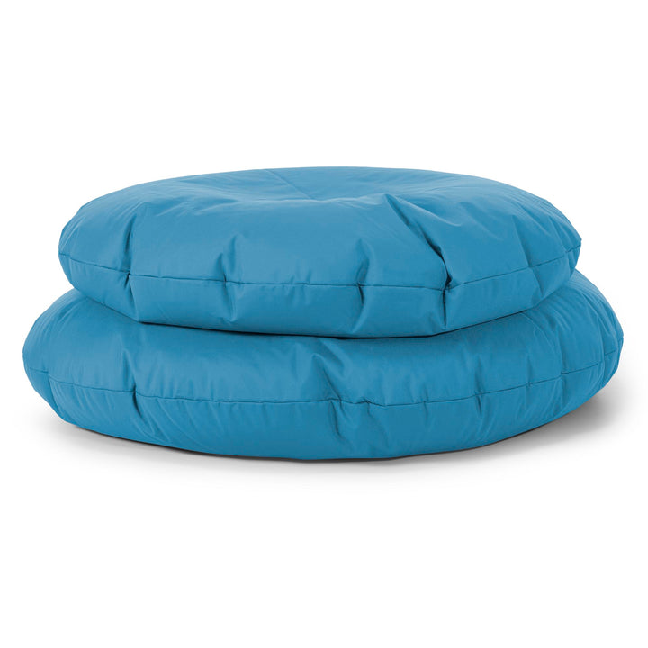 Flexforma Pouf Sacco Rotondo da Pavimento per Bambini 2-14 anni - Facile da Pulire Turchese 03