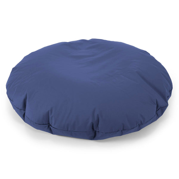 Flexforma Pouf Sacco Rotondo da Pavimento per Adulti - Facile da Pulire Navy 01
