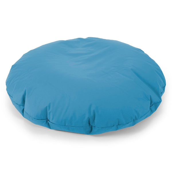 Flexforma Pouf Sacco Rotondo da Pavimento per Adulti - Facile da Pulire Turchese 01