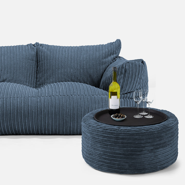 Divano a Sacco Josephine - Velluto a Coste Navy 03