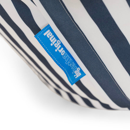 Poltrona Sacco 'Archi', Pouf - A Righe Blu Navy 03
