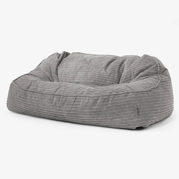 Divano Sacco Oversize Sloucher - Velluto a Coste Grafite 01