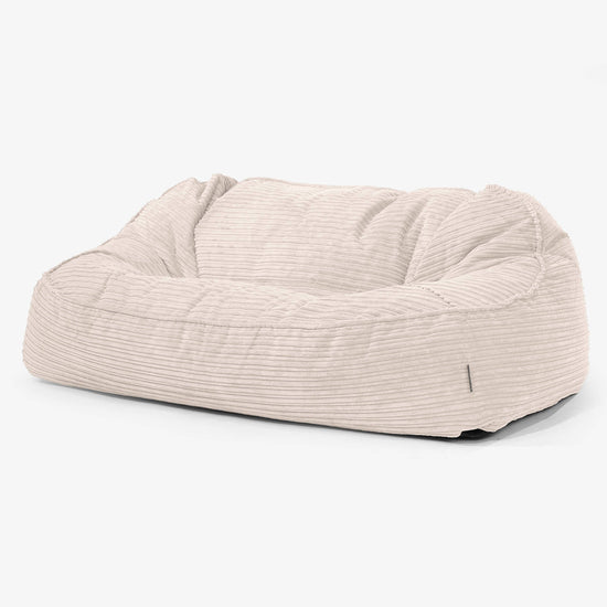 Divano Sacco Oversize Sloucher - Velluto a Coste Avorio 01