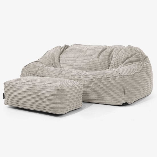 Divano Sacco Oversize Sloucher - Velluto a Coste Visone 02