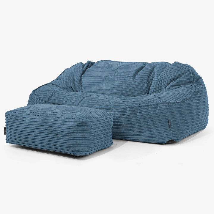Divano Sacco Oversize Sloucher - Velluto a Coste Navy 02