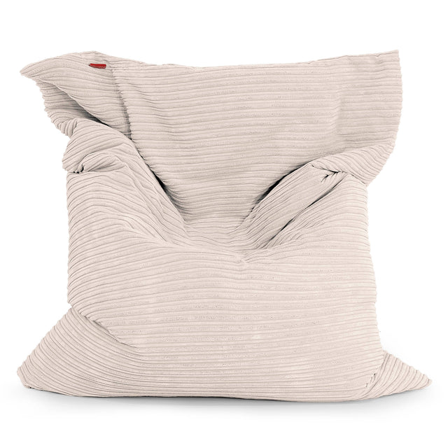 Cuscino Pouf Sacco XL - Velluto a Coste Avorio 01