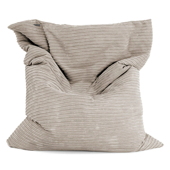 Cuscino Pouf Sacco XL - Velluto a Coste Visone 01