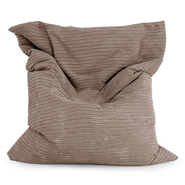 Cuscino Pouf Sacco XL - Velluto a Coste Moca 01
