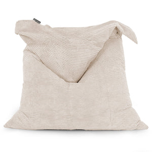 Cuscino Pouf Sacco XL - Pompon Panna