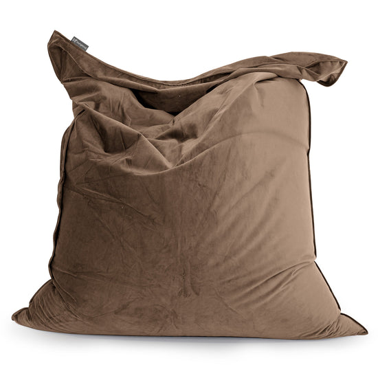 Cuscino Pouf Sacco XL - Velluto Espresso 01