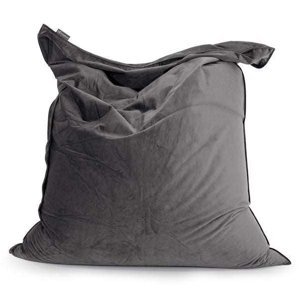 Cuscino Pouf Sacco XL - Velluto Grafite 01