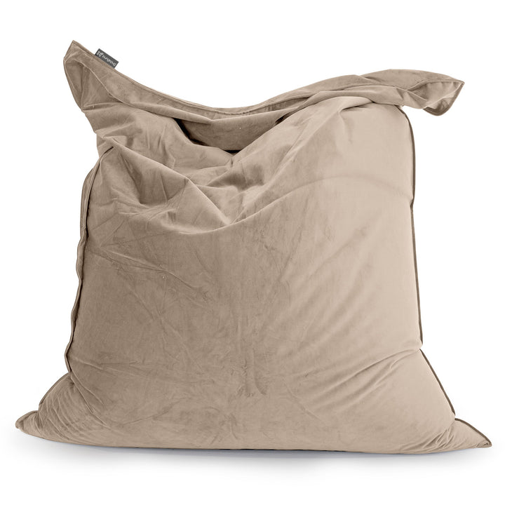 Cuscino Pouf Sacco XL - Velluto Visone 01