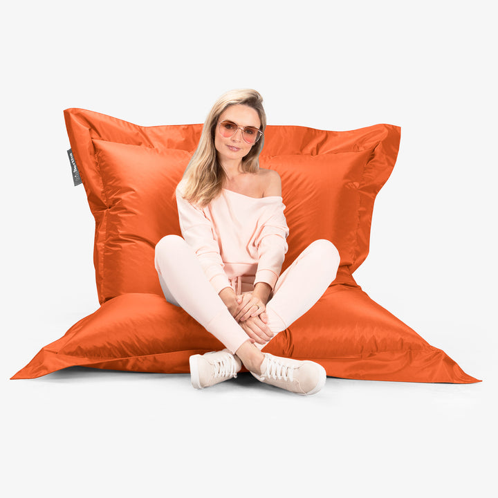 Cuscino Pouf Sacco XL, Pouf Letto - SmartCanvas™ Arancione 05