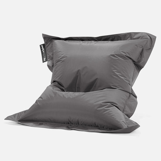 Cuscino Pouf Sacco XL, Pouf Letto - SmartCanvas™ Grafite 02