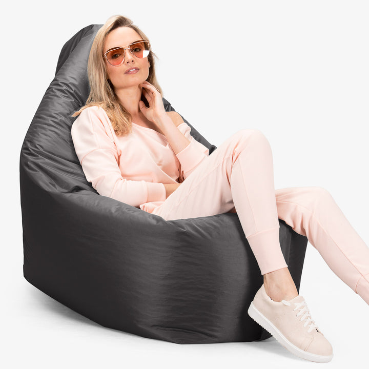 Cuscino Pouf Sacco XL, Pouf Letto - SmartCanvas™ Grafite 06