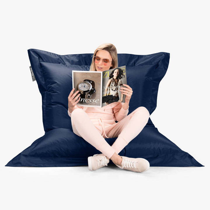 Cuscino Pouf Sacco XL, Pouf Letto - SmartCanvas™ Navy 05