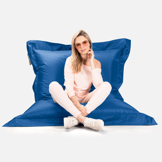 Cuscino Pouf Sacco XL, Pouf Letto - SmartCanvas™ Blu 05