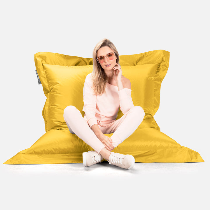 Cuscino Pouf Sacco XL, Pouf Letto - SmartCanvas™ Giallo 05