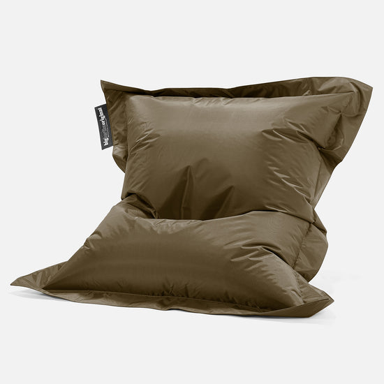 Cuscino Pouf Sacco XL, Pouf Letto - SmartCanvas™ Kaki 02