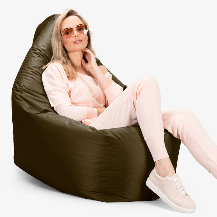 Cuscino Pouf Sacco XL, Pouf Letto - SmartCanvas™ Kaki 06