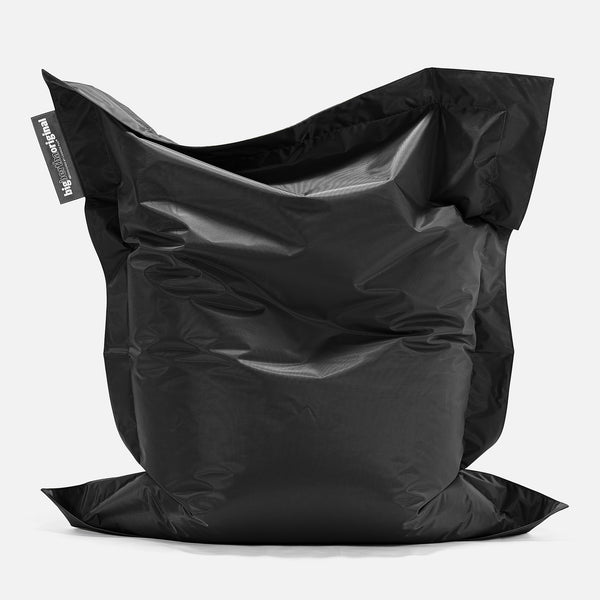 Cuscino Pouf Sacco XL, Pouf Letto - SmartCanvas™ Nero 01