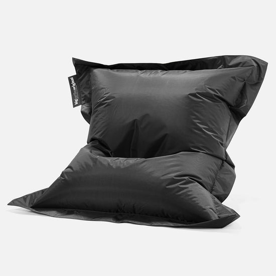 Cuscino Pouf Sacco XL, Pouf Letto - SmartCanvas™ Nero 02