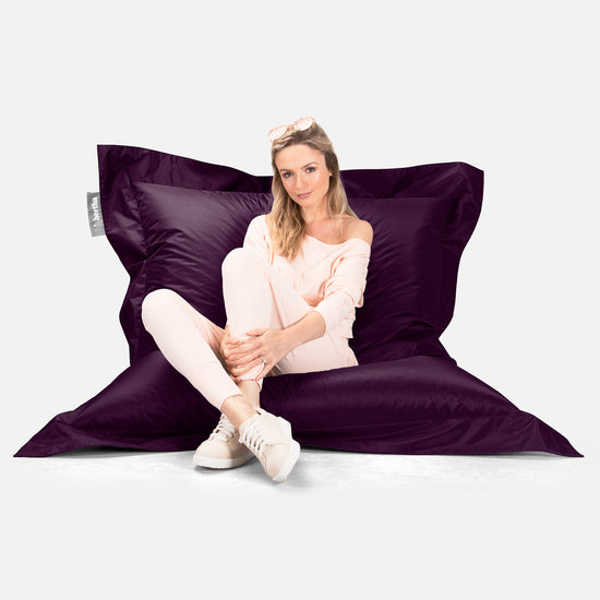 Cuscino Pouf Sacco XL, Pouf Letto - SmartCanvas™ Viola 05