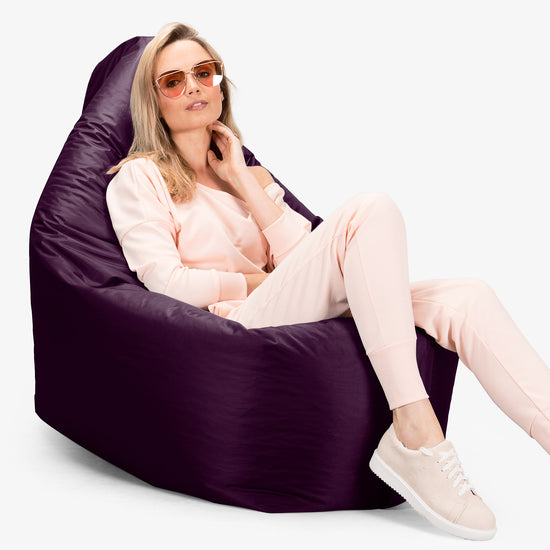 Cuscino Pouf Sacco XL, Pouf Letto - SmartCanvas™ Viola 06