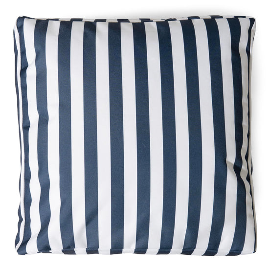 Cuscino da Pavimento da Esterno - A Righe Blu Navy 02