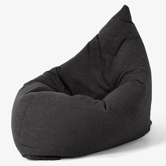 Cuscino Pouf Sacco XL - Bouclé Grafite 02