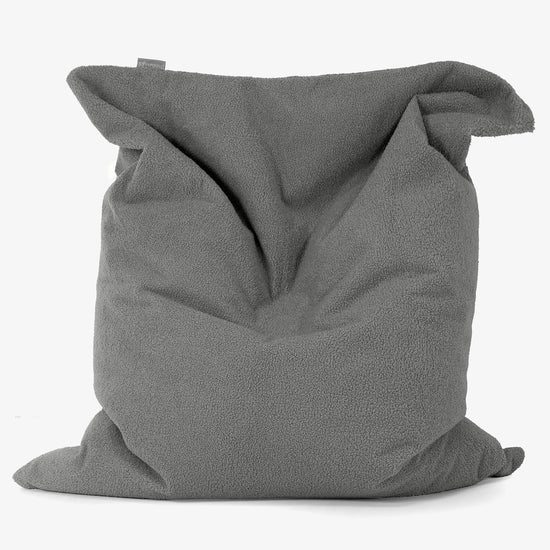 Cuscino Pouf Sacco XL - Bouclé Grigio 01