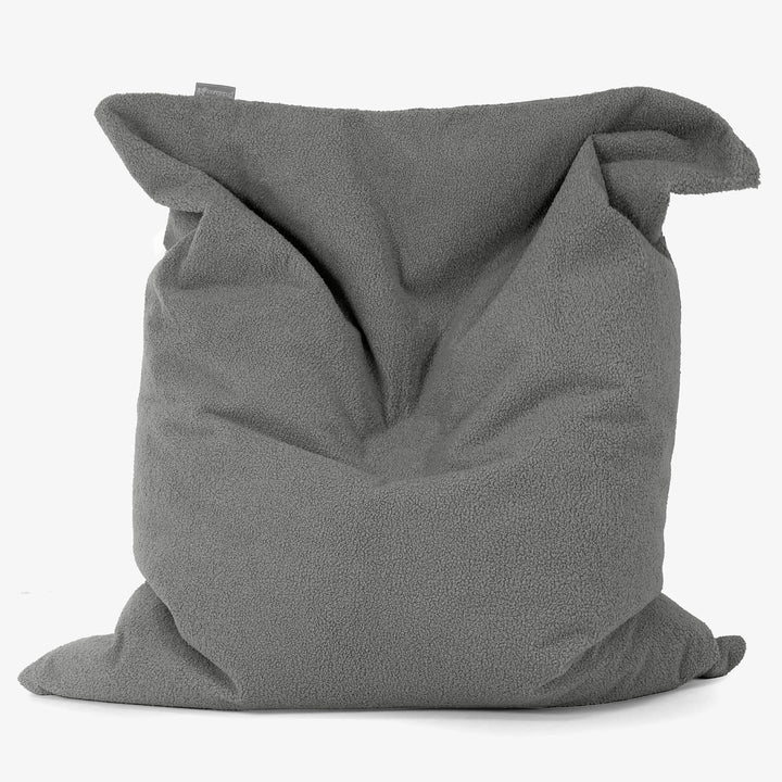 Cuscino Pouf Sacco XL - Bouclé Grigio 01