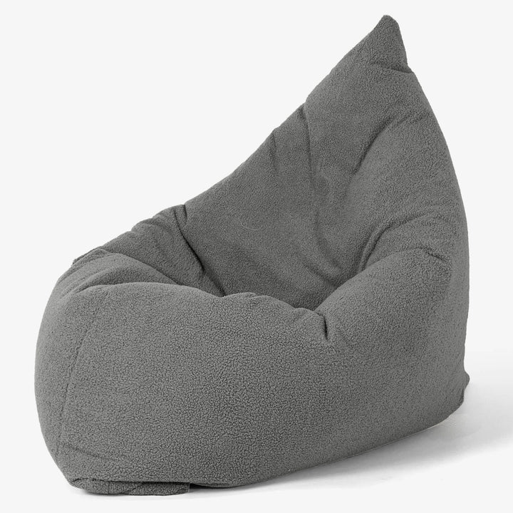 Cuscino Pouf Sacco XL - Bouclé Grigio 02